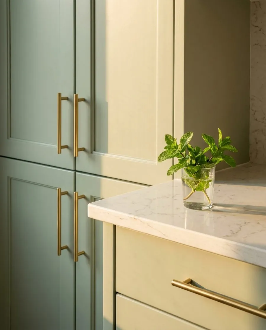 Renovated kitchen with dust-free cabinet doors after cleaning in Dallas-Fort Worth